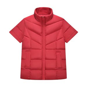 
Autumn and winter half-sleeved middle-aged and elderly vest men warm thickened vest middle-aged women's horse clip down cotton vest horse