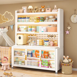 Baby Feeding Table Storage Cabinet, Baby Supplies and Toys Multi-Layer Storage Rack, Wall-Mounted Integrated Living Room Storage Cabinet