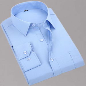 
Dad casual shirt middle-aged men spring and summer thin long-sleeved shirt middle-aged and elderly loose parallel hem