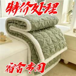 Milk Velvet Mattress Washable Student Dormitory Composite Blanket Mattress Winter Single Bed Cover Gatafeng Mattress with Added Velvet