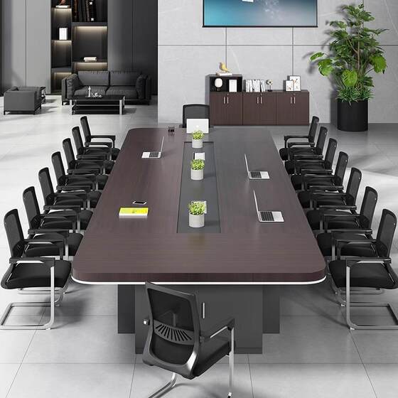 
Simple modern conference table long open table 012584 large conference room meeting table training table employee training negotiation office