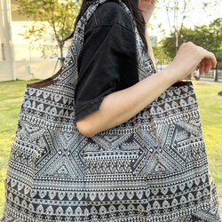 Japanese and Korean Large-Capacity Cartoon Large Luggage Storage Bag, Foldable Supermarket Shopping Bag, Oxford Cloth Waterproof Eco-Friendly Bag