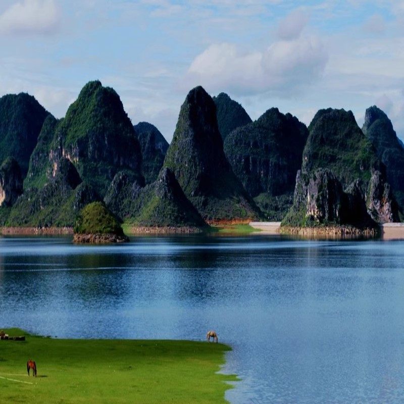 南宁崇左3日旅游2-6人小团德天瀑布鹅泉明仕田园通灵峡谷渠洋湖