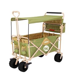 Outdoor installation-free tent camping folding rider pull cart integrated awning cart camp children's pull cart
