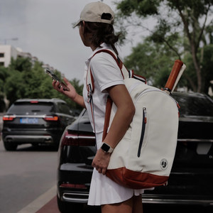 
26 new FRA old money retro tennis bag. Leisure sports outdoor large capacity backpack/independent shooting compartment