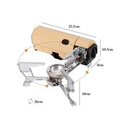 2025 new cassette stove gas stove outdoor folding portable camping stove household cooking utensils gas stove fire prevention