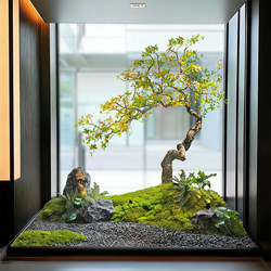 High-End Artificial Greenery with Horsewood, Large Fake Trees for Hotels, Indoor Light Luxury Landscaping with Simulated Plants under Stairs