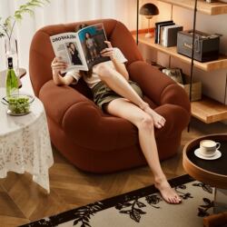 Lazy Sofa for One Person, Can Be Used for Sleeping and Reclining, Small Sofa for Bedroom, Balcony, Tatami, Girls' Lounge Chair, Leisure Living Room