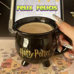 Harry Potter Themed Magic Crucible Mug for Coffee, Milk, Creative Four-Legged Shaped Cup, Fun Drinking Cup