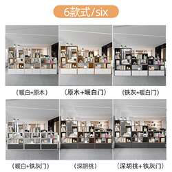 Office Partition Cabinet, Wooden File Cabinet, Double-Sided Information Cabinet, Storage Cabinet, Simple Display Cabinet, Grid Cabinet, Flower Trough Cabinet