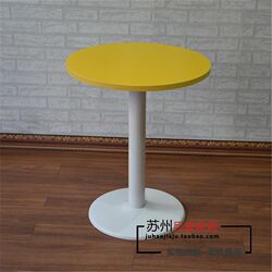 Reception negotiation table casual milk tea shop table and chair combination simple black and white small round table dining table coffee table round
