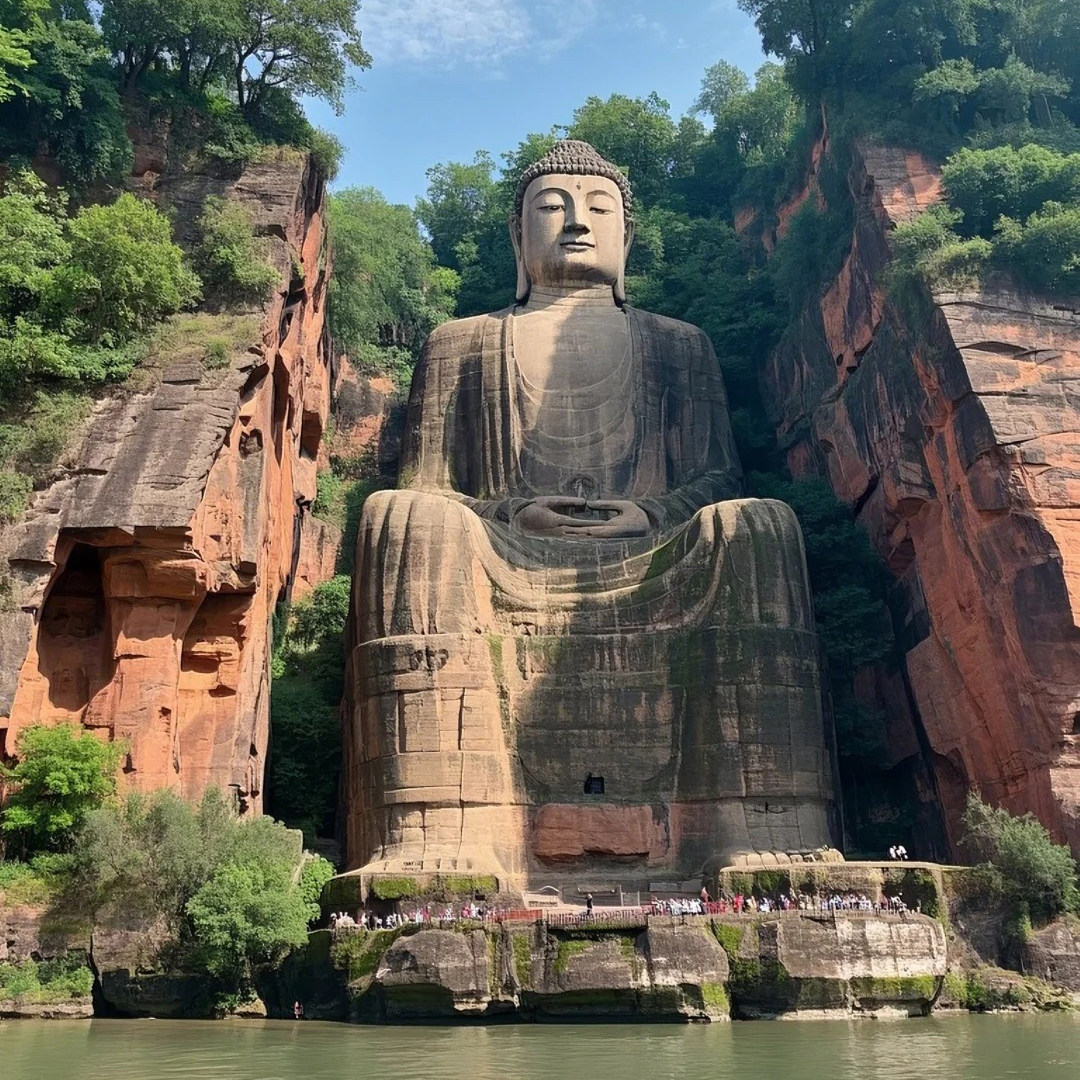 成都旅游五日游 乐山大佛都江堰青城山三星堆熊猫基地5天4晚跟团