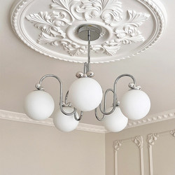 Shiny Bow Chandelier, French Mid-Century Bauhaus Living Room Lamp, Master Bedroom High-End Cream Style Magic Bean Bedroom Lamp