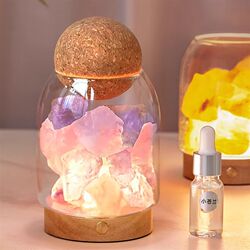 Sealed jar cork Japanese-style high borosilicate transparent glass bottle with lid cute storage flower tea jar home