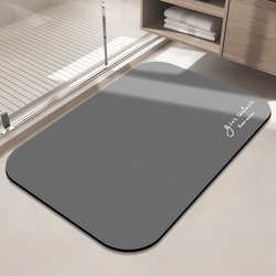 Diatomaceous Earth Absorbent Floor Mat for Bathroom, Entrance, Anti-Slip Foot Mat, Restroom Carpet