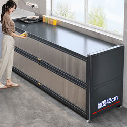 Kitchen Rack Floor-Standing Multi-Layer Multi-Functional Cabinet Household Storage Cabinet Storage Cabinet Microwave Oven