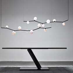 Art lamp postmodern ivy chandeliers villa duplex building branch shape hotel reception desk internet celebrity homestay tea room