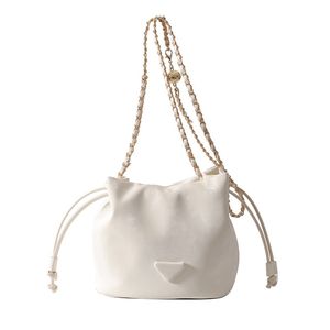 
Korean small bag trendy drawstring bucket bag 2024 new versatile casual chain shoulder bag for women