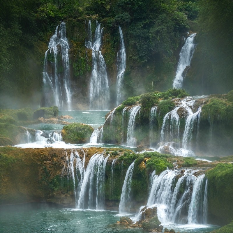 广州往返广西+德天跨国瀑布+峒那屿湾+靖西鹅泉+崇左太平古城3天