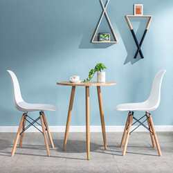 Balcony small table and chairs modern simple Nordic small round table home negotiation table and chair combination milk tea coffee shop small table