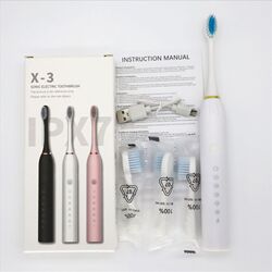 Ultrasonic electric toothbrush rechargeable 6-speed household soft-bristled waterproof child adult S universal toothbrush fully automatic
