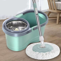 Fully Automatic Dehydration Rotating Mop Bucket for Lazy People, Home Use Rotating Mop, Hands-Free Cleaning Mop, One-Sweep Clean Mop Bucket