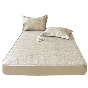 
Category A maternal and infant grade cooling PE ice n silk mat three-piece set 2025 new air-conditioned soft mat machine washable bed sheet
