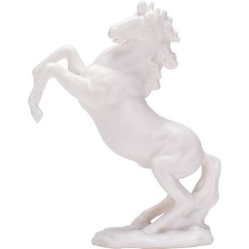 High-quality Dehua white porcelain animal white horse desktop small ornaments home gardening sand table water flow device landscaping ceramic accessories