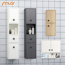 Bathroom cabinet small side cabinet side cabinet wall-mounted solid wood storage cabinet bathroom storage wall cabinet storage cabinet combination
