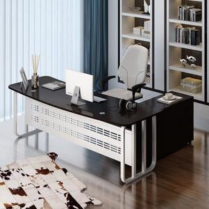 
Guangdong boss desk chairs and large desks are simple, modern and elegant. President's desk manager desk office furniture.