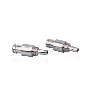 
Syringe arbitrary adapter metal needle tube extension connector thread to Luer connector rubber cartridge rubber valve needle connector