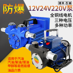 220V explosion -proof electric oil pump self -suction methanol gasoline diesel refueling pump DYB large flow electric oil pump
