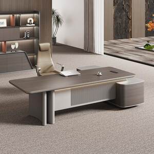 
Boss desk office furniture high-end boss desk light luxury CEO executive desk office desk cabinet combination