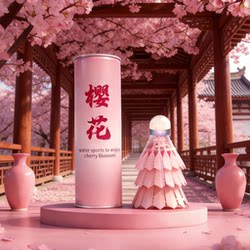 Koska Simulated Badminton Pink Cherry Blossom Durable Nylon Shuttlecock Not Easy to Break Plastic Training Outdoor 3/6/12 Pieces