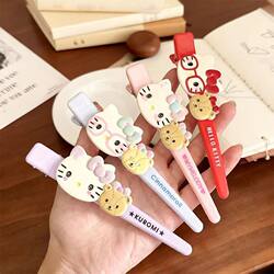 Cartoon Glasses Kt Hair Clip Cat Large Size Face Wash Clip Cute Girly Side Clip Duckbill Clip Hair Accessory Duckbill
