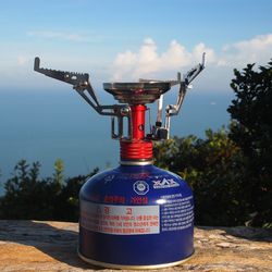 Lujie 7003 outdoor infrared windproof stove camping gas stove portable all-in-one micro cooker stove
