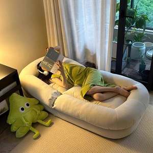 
Ren Z-02696 Lazy Dog House Human Sofa Table Can Recline Sleeping Deck Chair Double Tatami Folding Sun Bedroom Can Be Single