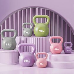 Colorful Pe Fitness Kettlebell Cross-Border Dumbbell Home Exercise Equipment for Women and Men's Competitive Training