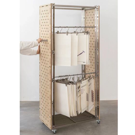 
Small apartment specialty hole board wardrobe home sorting utensils movable storage hanger clothes sorting mount