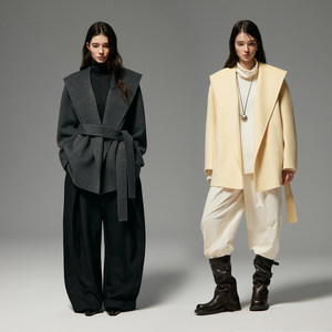 
MINUTEPLUSMinutePlus woolen coat women's wool coat MP58WC13