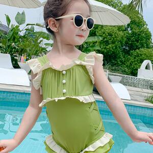 
Children's swimsuit girl's one-piece swimsuit 3-piece 6-piece fashionable baby girl swimming suit Internet celebrity princess girl's swimsuit bottoms