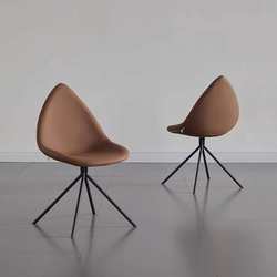 Modern simple creative water drop chair light luxury minimalist casual fashion designer back chair cafe dining chair