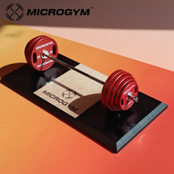 Full-Color Barbell Desktop Ornament for Boys and Girls, Gym Opening Gift, Miniature Fitness Model