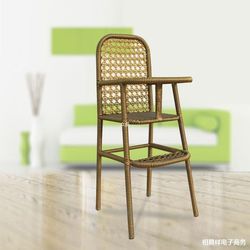 Baby dining chair rattan hotel restaurant restaurant children dining chair baby seat kids dining chair