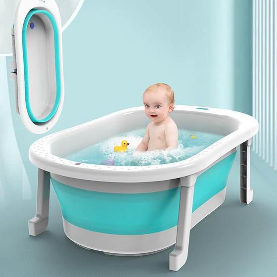 
Baby bathtub foldable and warm home use newborn baby bathtub children sit and lie large children's bathtub