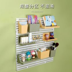 No punching household hole board wall dormitory desktop kitchen bathroom wall rack shelf wall hanging storage rack