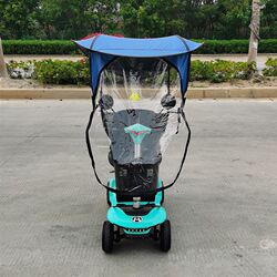 Elderly three-wheel electric scooter canopy awning lithium battery elderly car electric car four-wheel moped awning