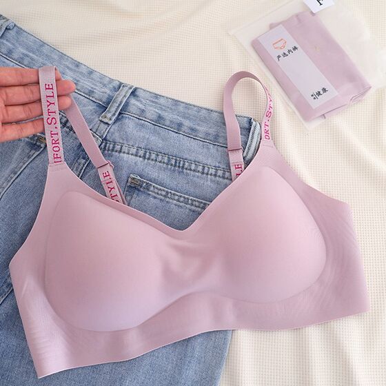 
Girls Underwear C Women's Small Breast Push Up Autumn and Winter Student Bra 2024 New Hot Style Seamless Wireless Bra Cover