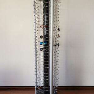 
Meyda Ultra-high display rack Large capacity shelf Rotating and movable glasses display rack