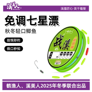 溪美人新款秋冬季免调七星漂线组溪流钓专用钓石斑马口鲫鱼钩套装